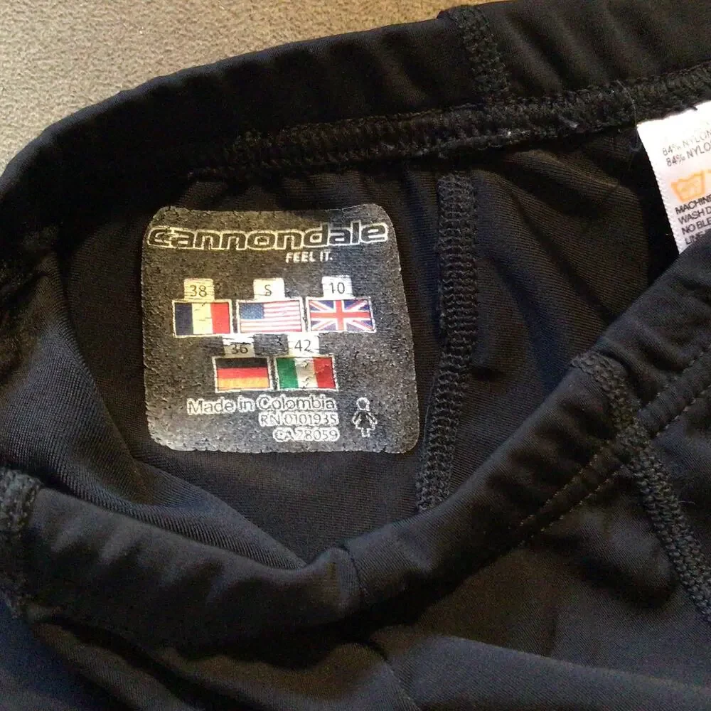 Cannondale Women's Padded Cycling Shorts Sz S